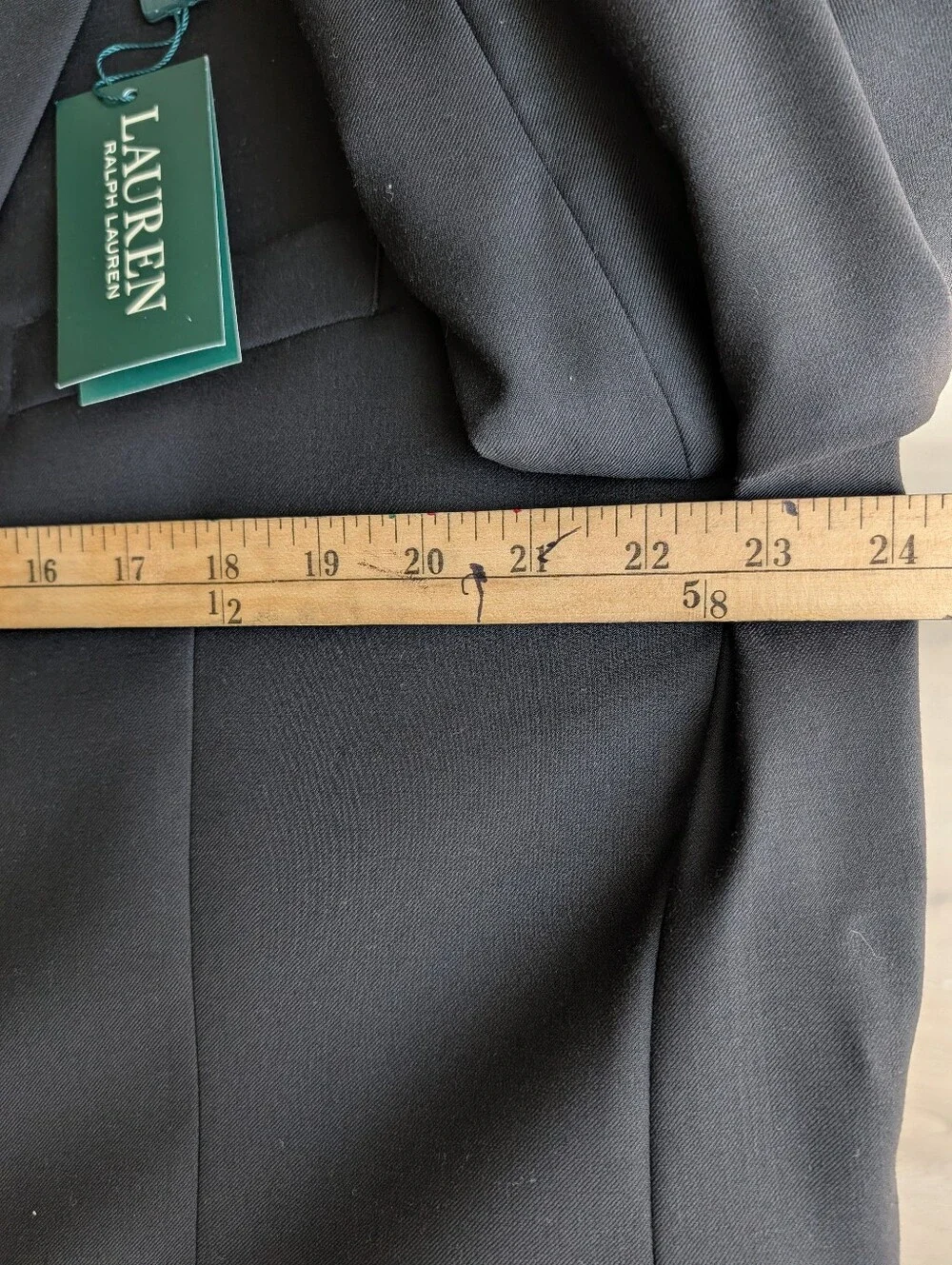 Lauren Ralph Lauren Black Men's Two-Button Sport Coat Blazer 50L Lewis Ultraflex